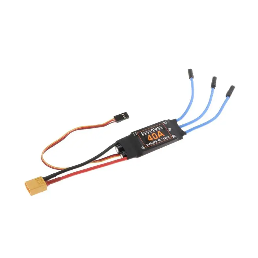 

XXD 40A Brushless ESC 40A XT60 T-Plug Fixed Wing Traverse Aircraft Multi Axis Four Axis Brushless ESC