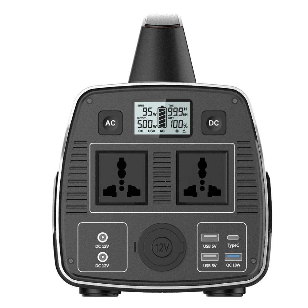 Yahong Hot Sale Outdoor 500W draagbare energieopslagvoeding Snel opladen Mini draagbare krachtcentrale