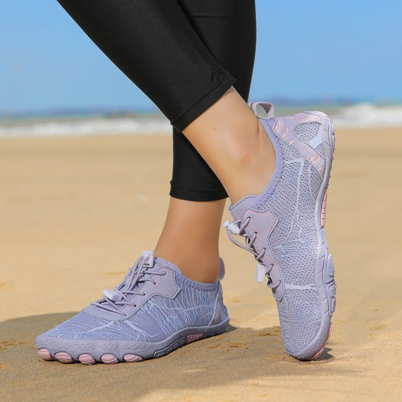 Man Barefoot Water Shoes Woman Aqua Shoes Couple Beach Shoes Gym Outdoor Training Footwear Swimming Anti-slip Quick-dry Sneaker view 3