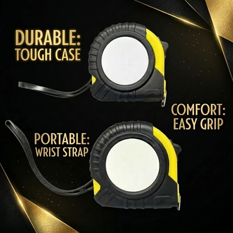 Personalized DIY steel tape measure, metal thickened construction tape measure, dye-sublimation stainless steel tape measure 5M
