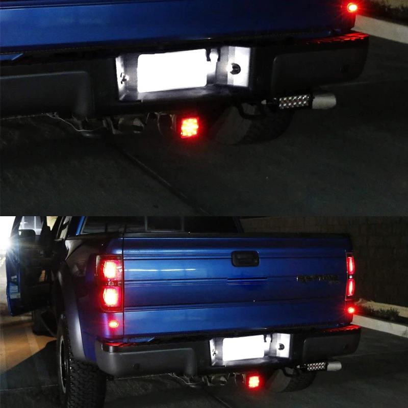 Xenon White Full LED License Plate Light Assembly For Ford F150 F250 F350 F450 Ranger Raptor Explorer Sport Trac
