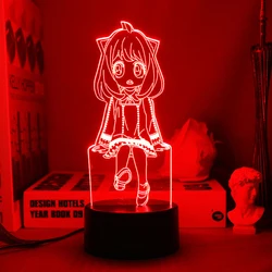 Anime Anya Forger Led Light For Kids Bedroom Decoration Birthday Room Decor Gift Desk 3d Lamp Manga