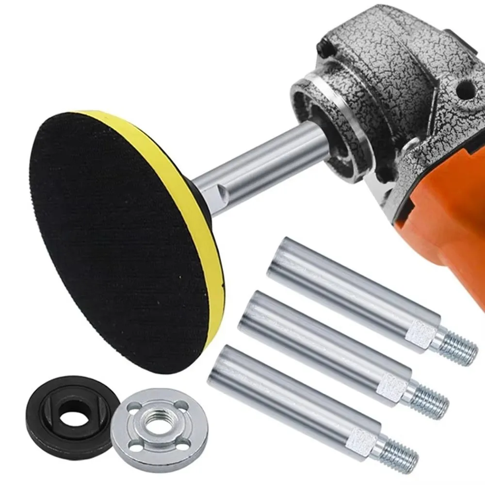 Multi-Function M10 Angle Grinder Extension Rod Flange Nut Kit Polisher Connection Adapter Screw Shaft Connection