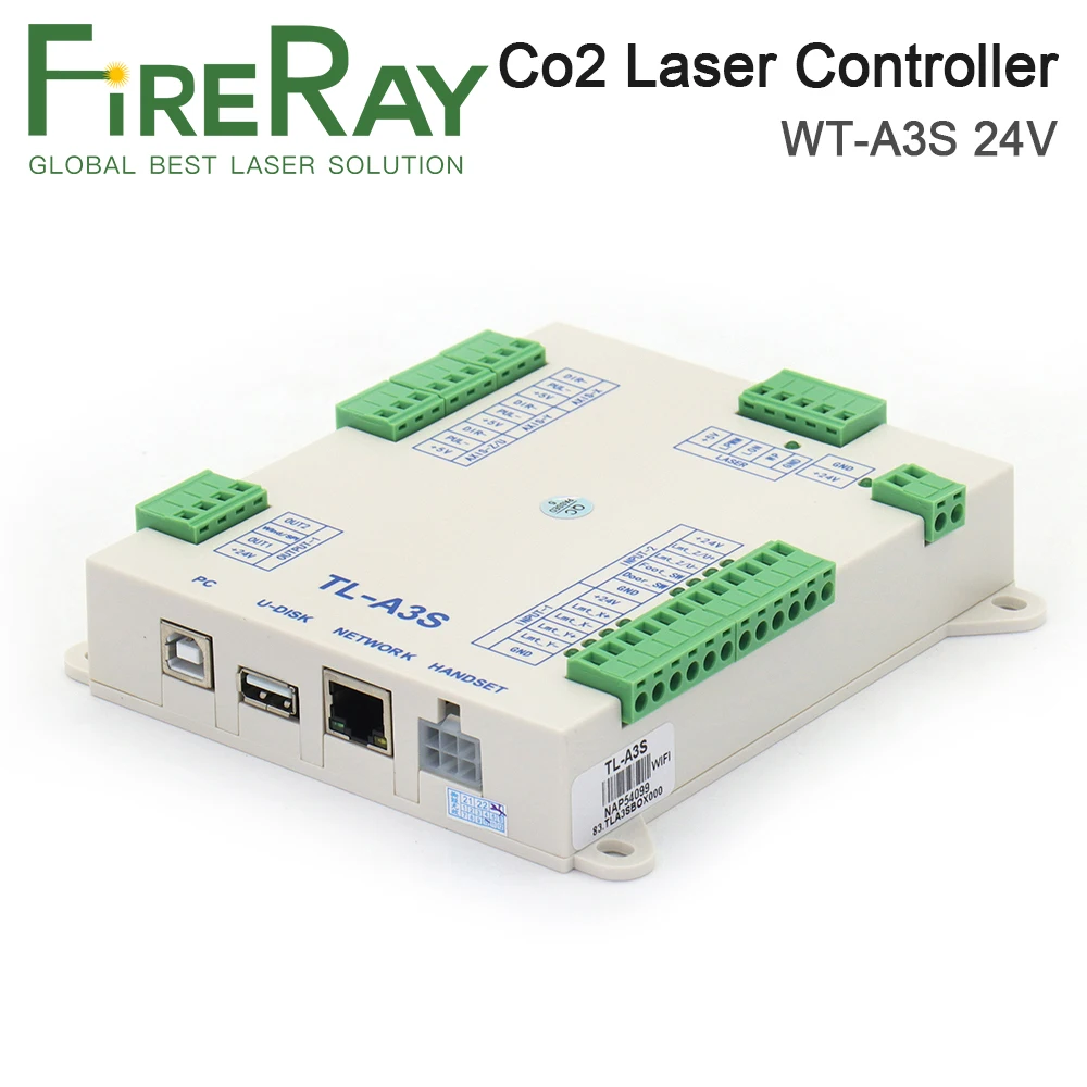 Система контроллера лазера FireRay Co2 WT-A3 для станка для лазерной гравировки и резки Co2 Замена AWC708C Lite ruida Leetro