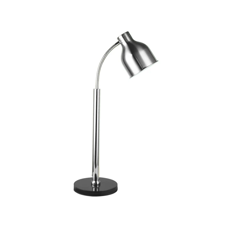 Modern 250W Infrared Lamp In Black Rose Gold Stainless Steel Table Heat & Light For Restaurant Hotel & Catering Buffet