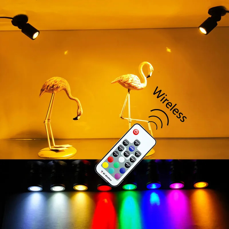 3W 5W Led Cabinet Mini Spot Light 220V Downlight Jewelry Show Included Led Driver RGB Remote bluetooth Ceiling Light Lamp