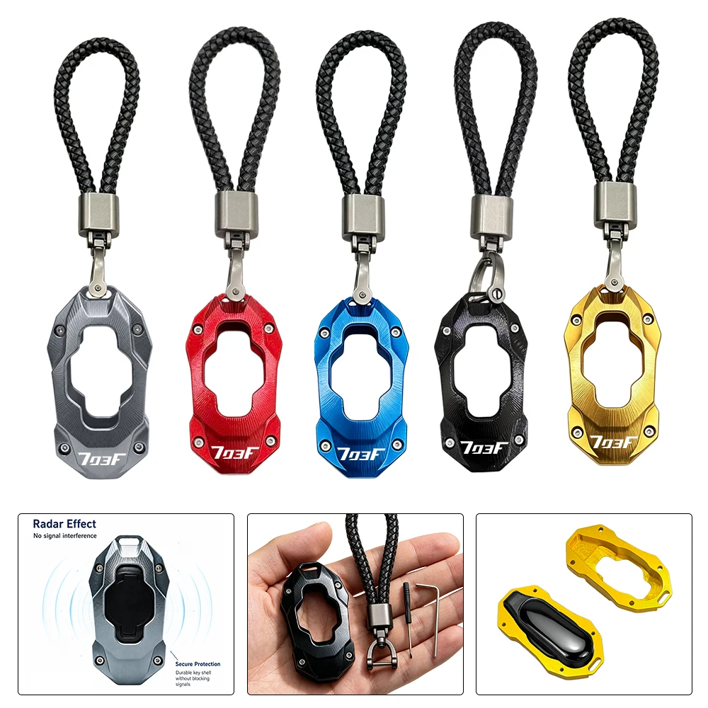 368G Motorcycle Electronic Start Key Cover Case Key Shell Keychain For ZONTES 368 G ZT368G 368-G M/D/K/E 2024-2026 5 Color