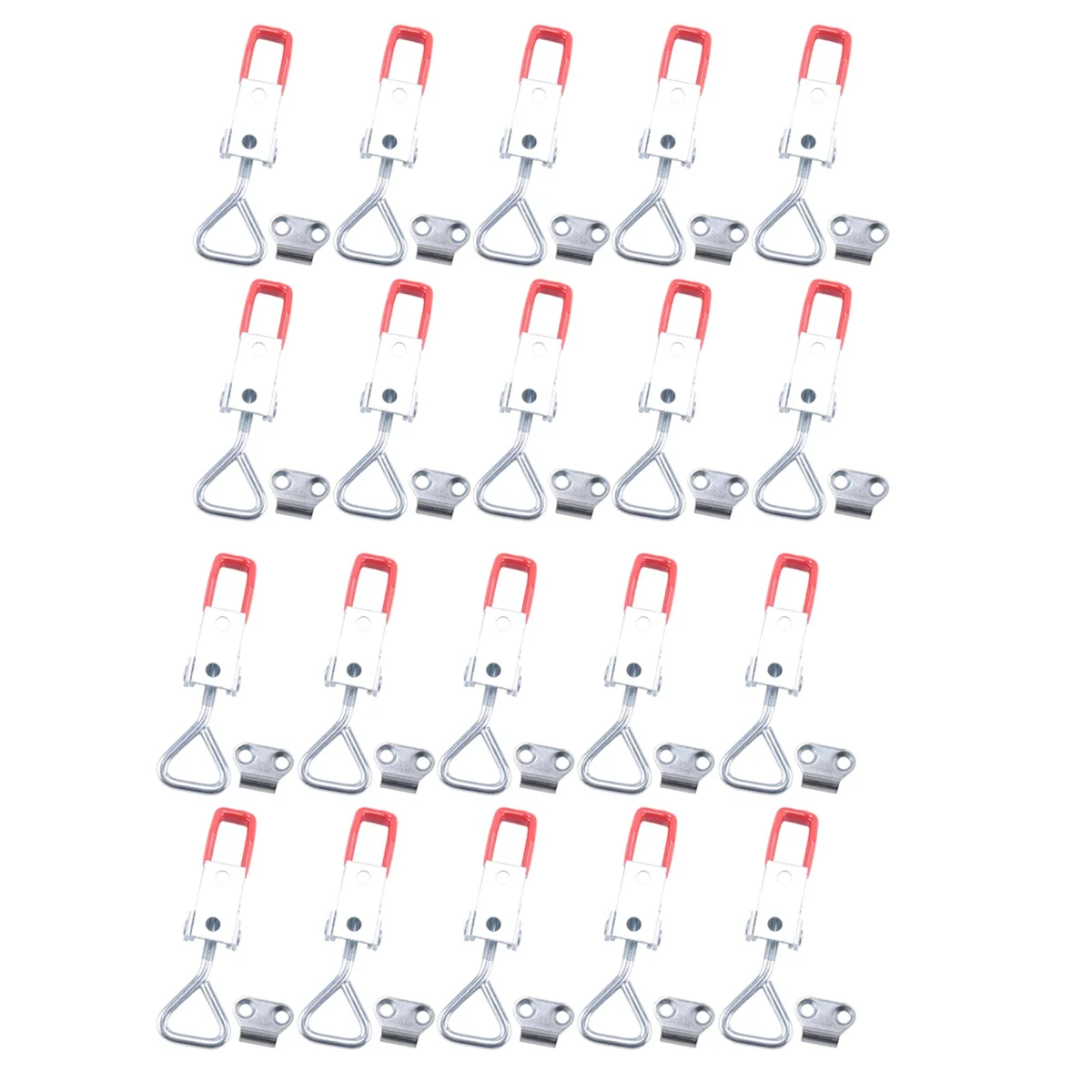 LLXA 20 Pack Adjustable Toggle Latch Clamp 4001, 330 Lbs Holding Capacity, Heavy Duty Quick Release Pull Latch Toggle Clamp