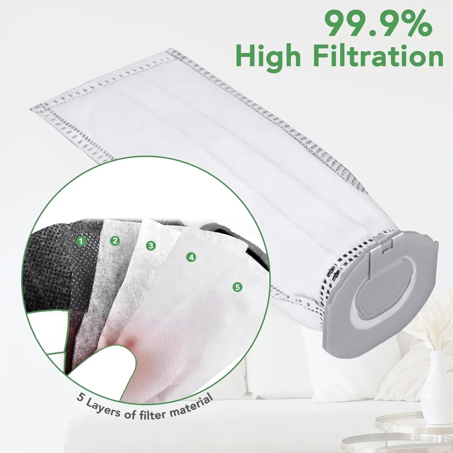 أكياس الغبار لـ Vorwerk Kobold VK7 FP7 VK7S FP7S، أكياس فلتر لـ Kobold VK7، ملحقات أكياس المكنسة الكهربائية مرشحات قطع الغيار