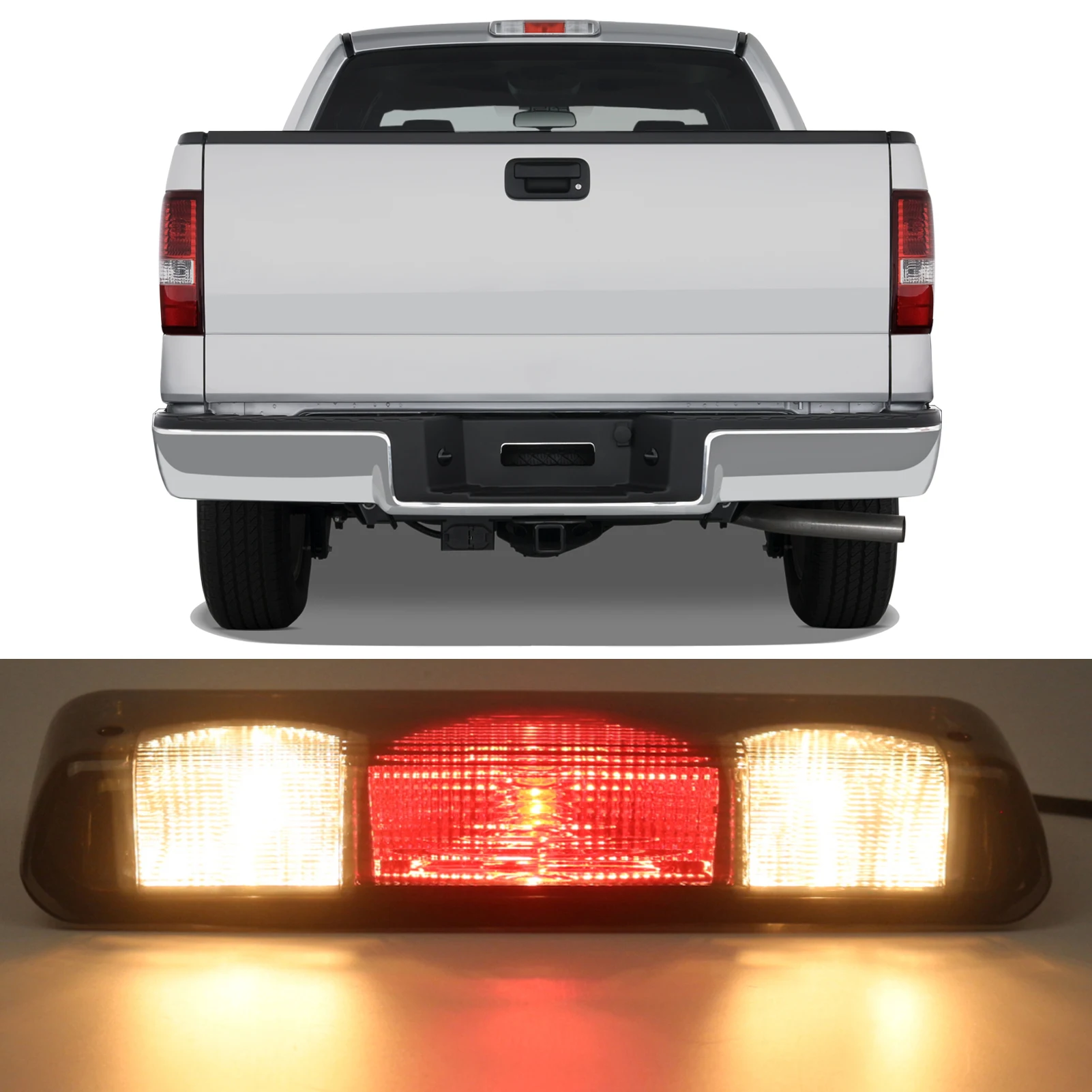 

High Mount Stop Light LED Third Brake Light Replacement for Ford F150 2004-2008 7L3Z-13A613-B 5L3Z-13A613-AA 7L3Z-13A613-A
