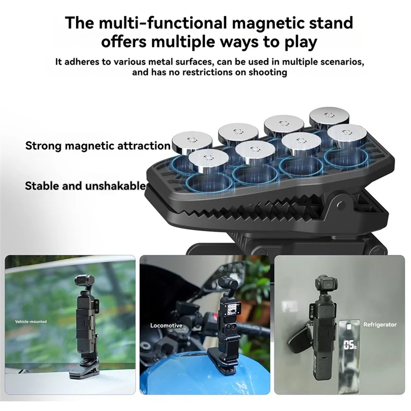 【تخليص البيع!】حامل الكاميرا الرياضية Pocket 3 360 ° الدورية التمساح كليب التصوير في الهواء الطلق على ظهره كليب الوقوف لجيب #4