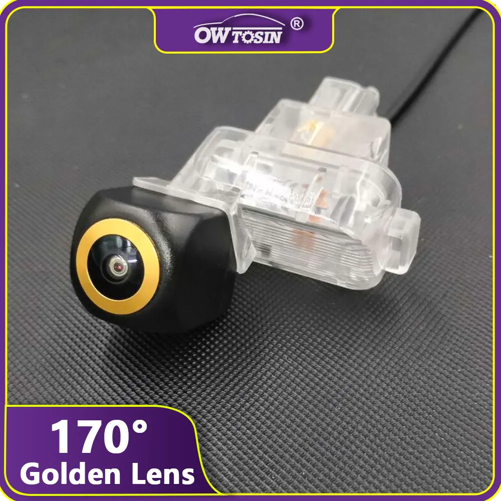 170° AHD 1080P Golden Lens Reverse Car Vehicle Camera For Mazda 3 M3 Hatchback 2013 2014 2015 2016 2017 Rearview Monitor