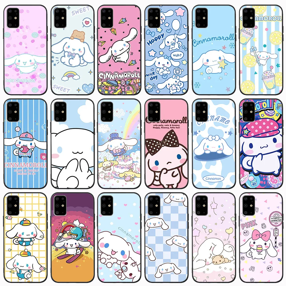 LK-11 Cinnamoroll Silicone Case For Samsung Note 8 9 10 20 Ultra  A6 A8 A33 A53 A8 A9 J8 Lite Plus