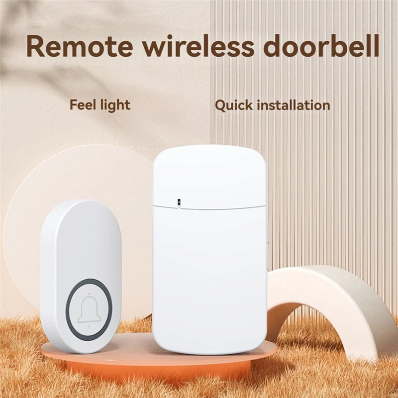 AS95-наружный беспроводной дверной звонок IP44, 38 мелодий, мелодии, диапазон 200 м, дверной звонок для приветствия, домашний дверной звонок, вилка стандарта США