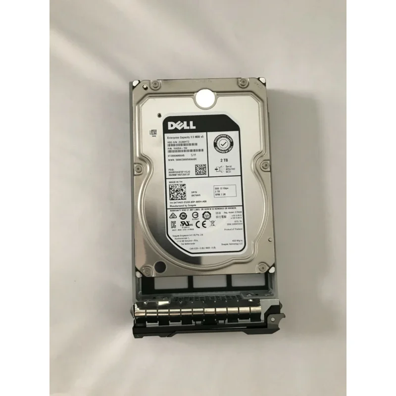 

K7VW5 ДЛЯ DELL SEAGATE ST2000NM0045 2 ТБ 7,2 КБ 12 Гбит/с 128 МБ SAS 3,5 дюйма R730 R530 T430