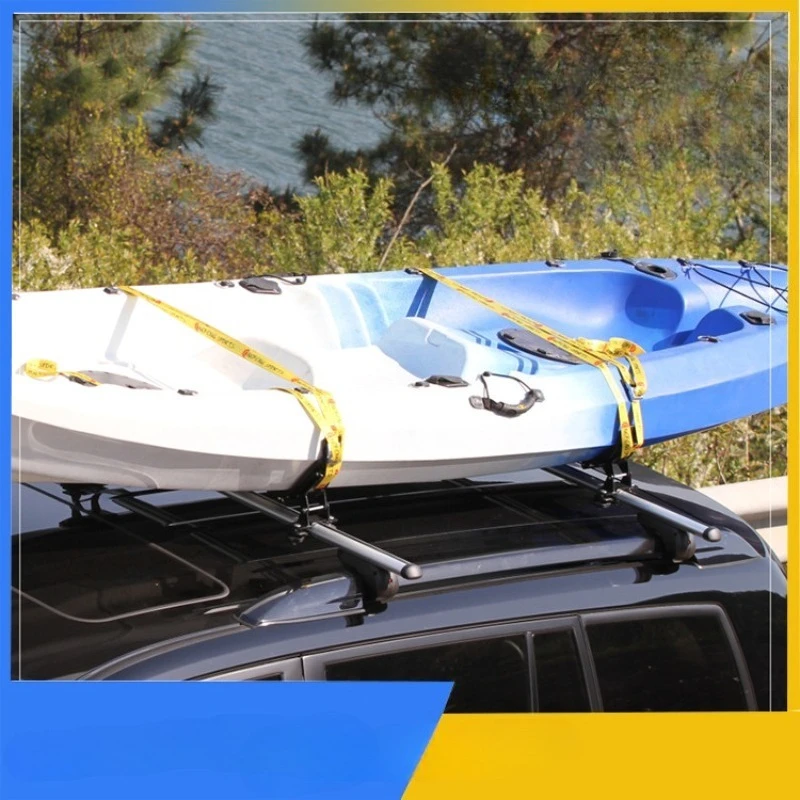 

Universal Kayak Saddle Canoe Roof Rack, Fits Most Cars SUVs Crossbar Mount Outdoor Accessories