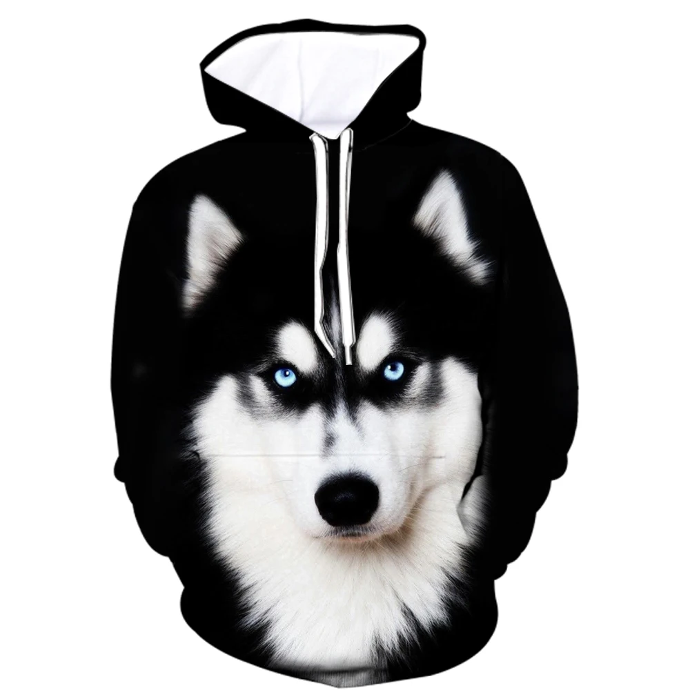 3D Print Cool Dogs Graphic Hoodies Funny Animal Pattern Oversize Comfortable Hooded Clothes Autumn Winter Long Sleeve Unisex Top