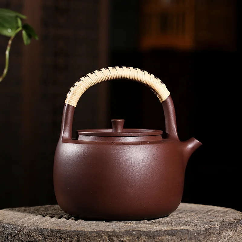 Wholesale Electric Ceramic Tea Yixing Handmade Original Mineral Purple Clay Health-Preserving Direct-Fire Water Kettle