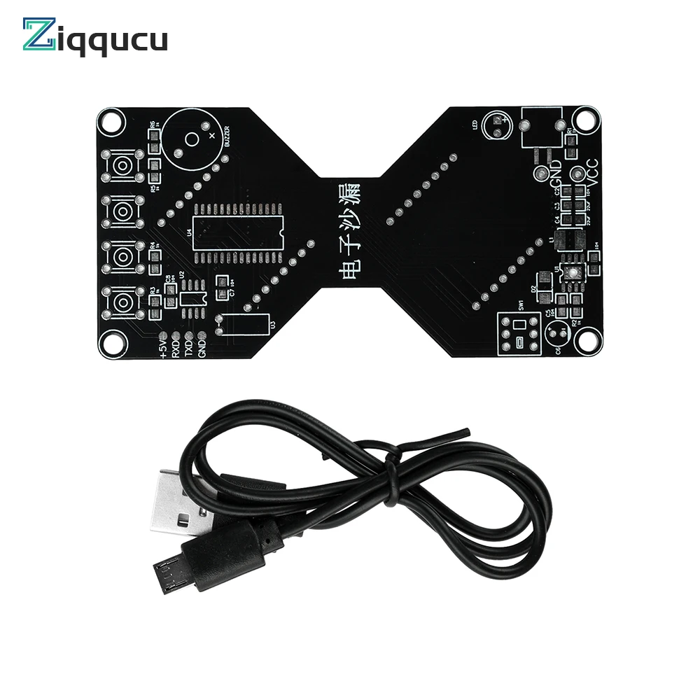 

DIY Kit DC 5V LED Dot Matrix Electronic Hourglass Gravity-Sensing Timer Soldering Practice Electronics Components Micro USB
