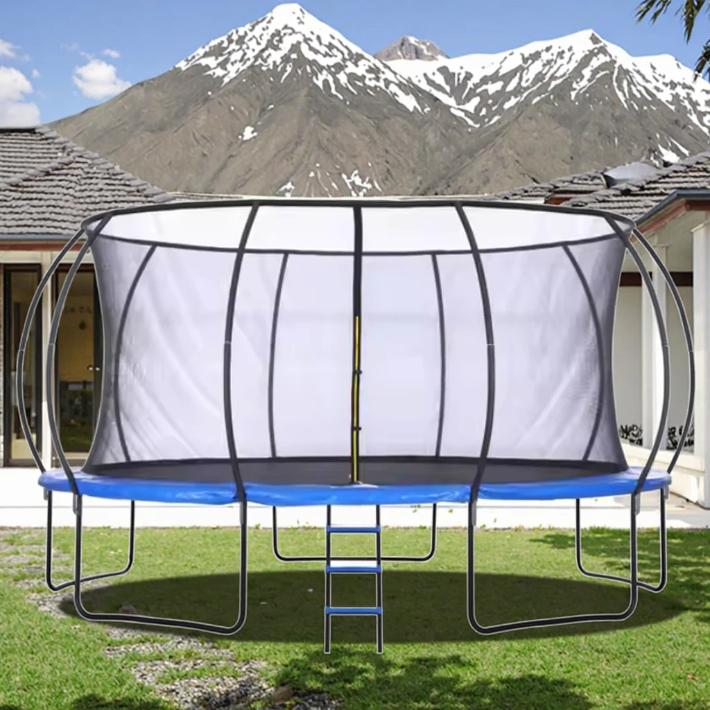 Extra-large Trampoline with Wear-resistant and Tear-proof Fabric Available in Multiple Sizes