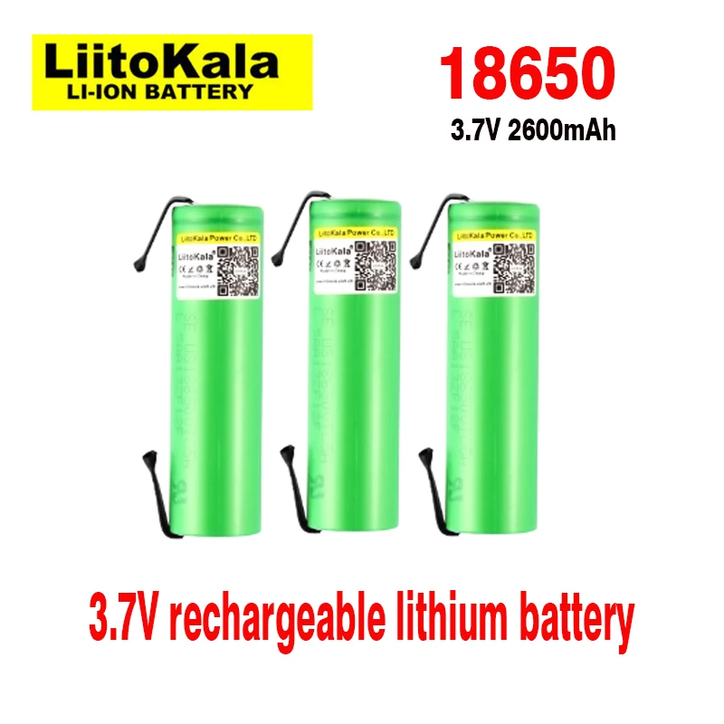 100% original LiitoKala VTC5A 18650 2600mAh 3.7V 20A discharge rechargeable battery for replacing electric vehicle batteries, to