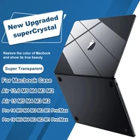 Funda para portátil MacBook Air 13 pulgadas M5 M4 2026, funda M3 2024 M2 2022, cubierta para MacBook Pro 14 M5 2026, funda rígida ultrafina