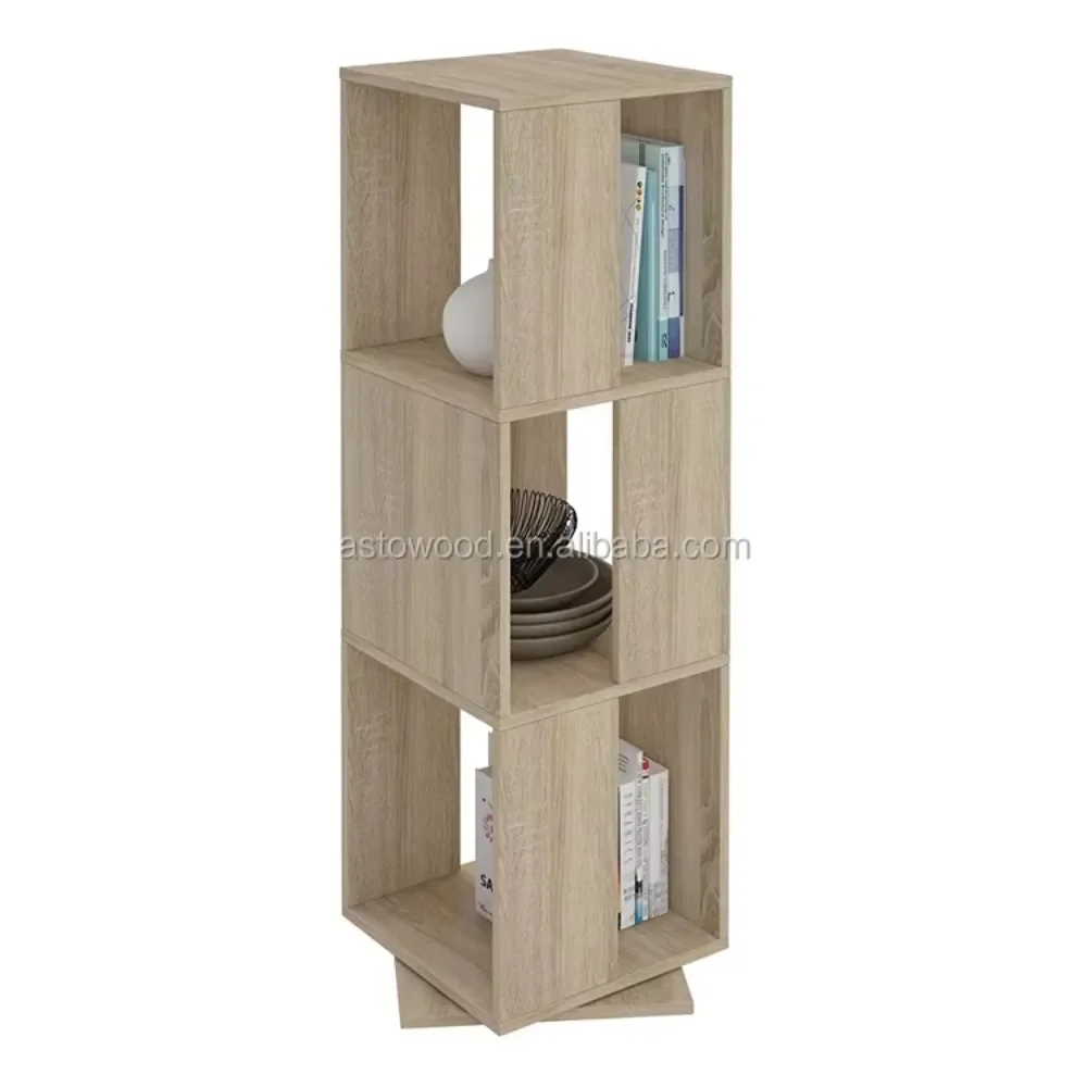 

Деревянная современная вращающаяся подставка для CD-дисков с экологичным дизайном для дома, офиса и гостиной