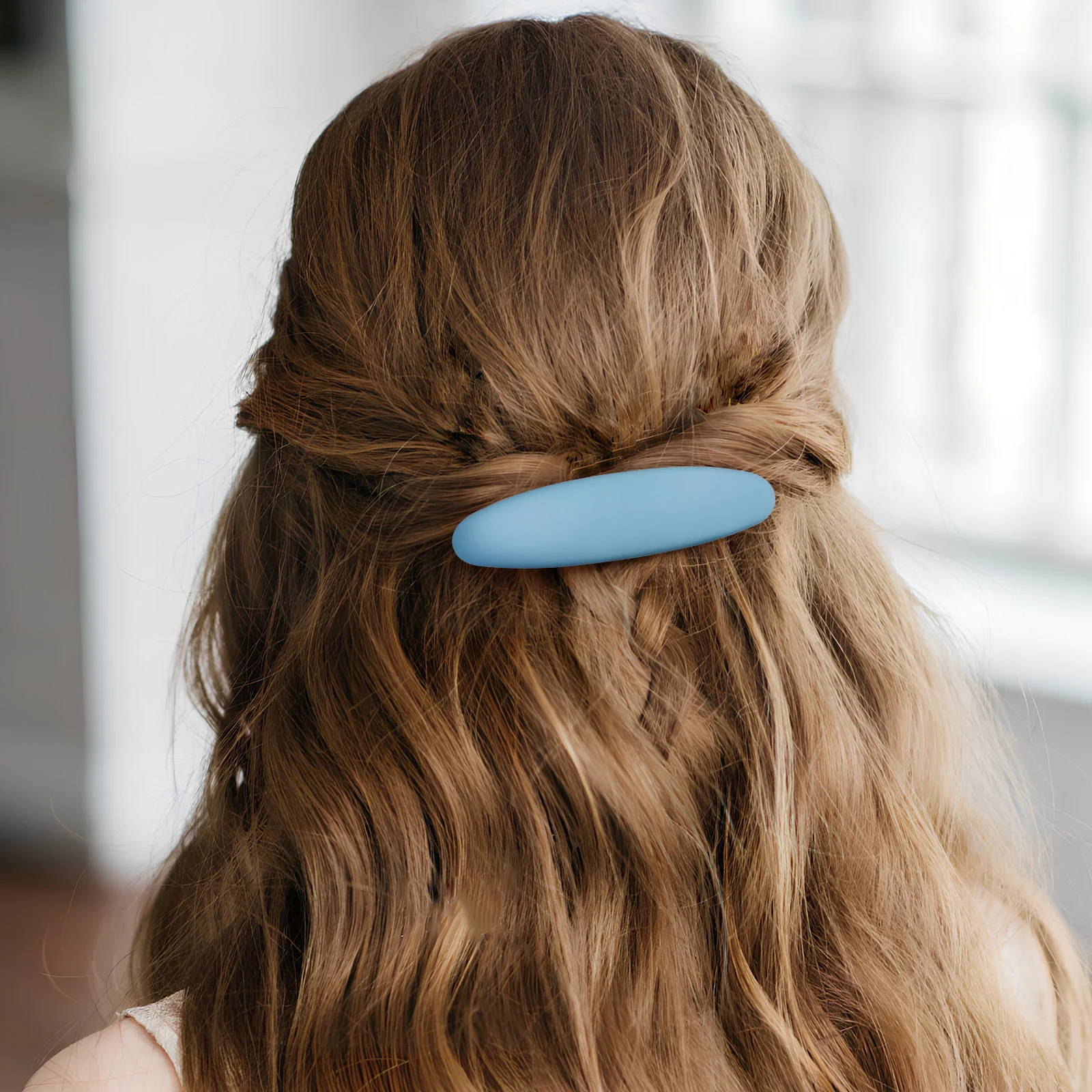

4 Pcs Ponytail Clips French Barrettes Black Elegant Accessories Women Plastic Curved Design Stay Place Versatile Hair Styling