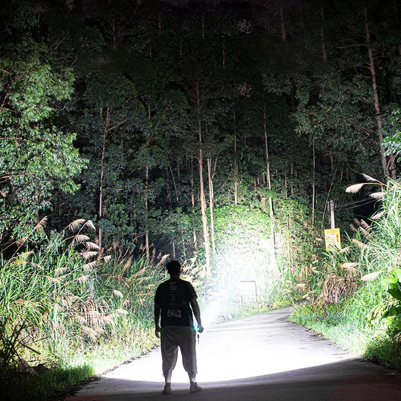 2000mAh LED Super Bright Xhp700 Lamp Core Flashlight Light USB Type-C Rechargeable Flashlights Flash Light Camping Equipment