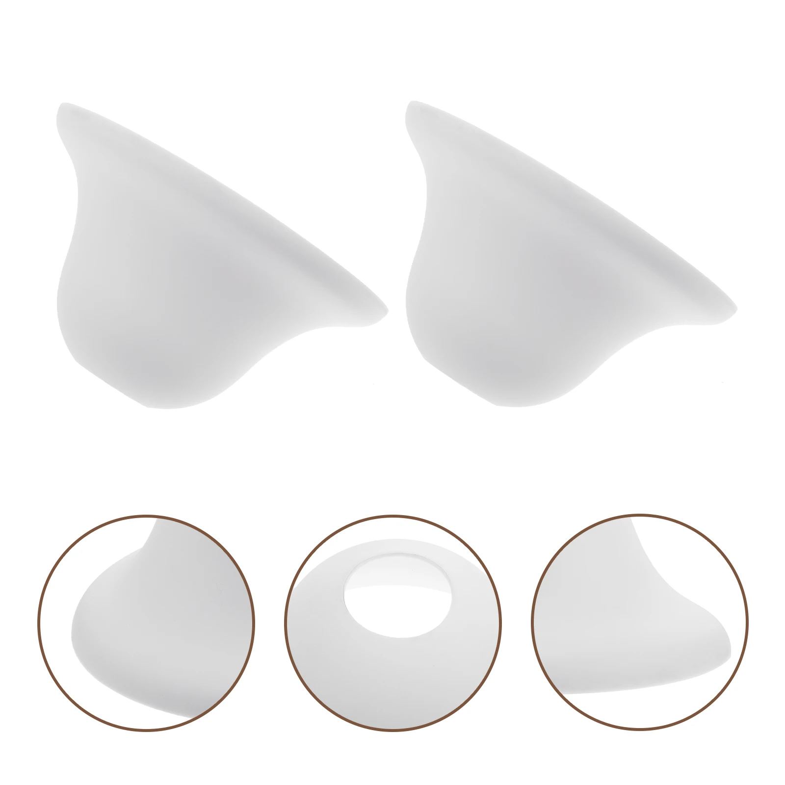 

2pcs Plastic Lampshade Hat Shape Light Cover For Home Decor Lamp Accessory Household Bedroom Living Room Lighting Decor Simple
