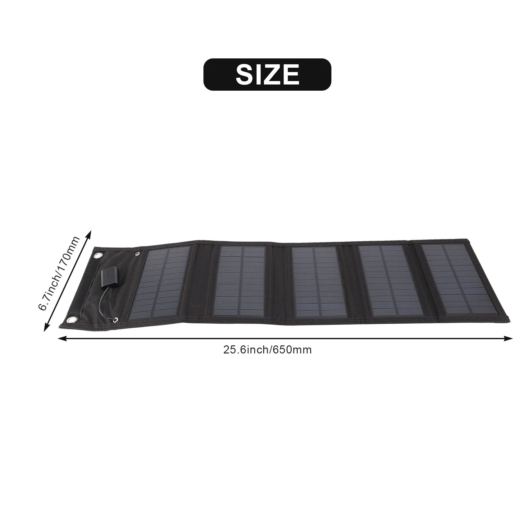 A76K 12W Foldable USB Solar Panel Portable Folding Waterproof Solar Panel Outdoor Mobile Power Battery