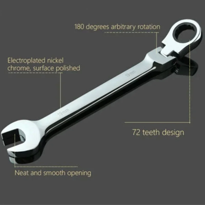 

6/32mm Activities Metric Flexible Head Ratcheting Wrench Adjustable Repair Tool 9/10/11/12/13/14/15/16/17/18/19/20/21/22/23/24mm