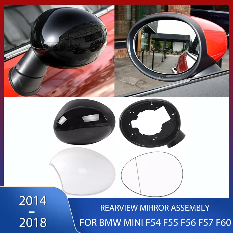 

Rearview Mirror Cover Door Wing Mirror Frame Rear View Glass Heated For BMW Mini F54 F55 F56 F57 F60 2014 2015 2016 2017 2018