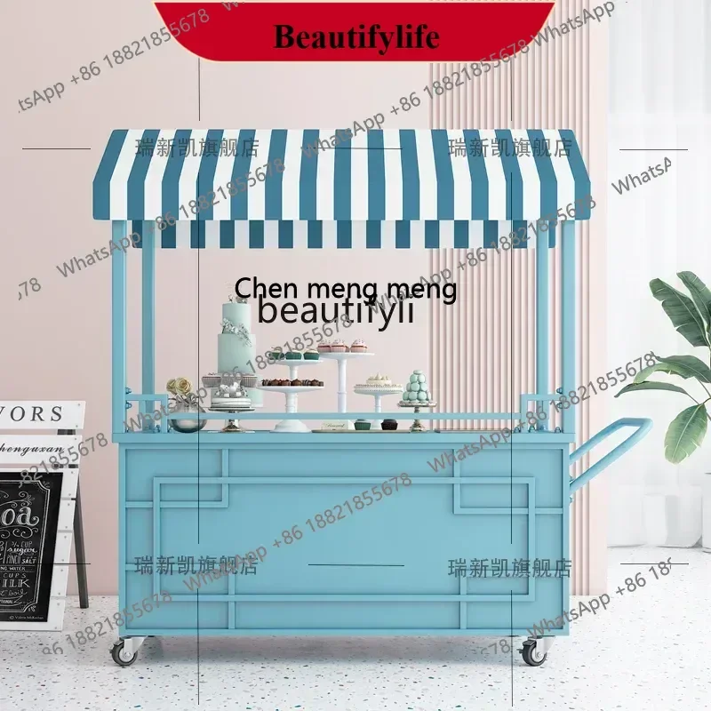 

Тележка для киоска, поплавок, тележка для киоска, тележка для рынка, мобильный телефон для порошка льда на открытом воздухе, рекламная тележка