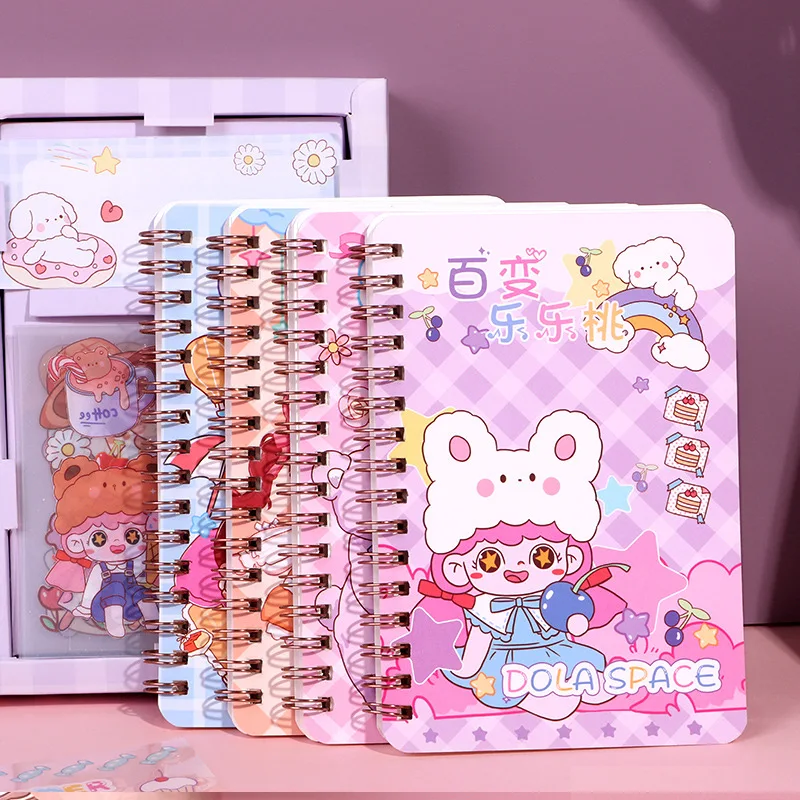 A6 Storage Release Paper Book Handbook Set Student Stationery Handbook Sticker Paper Release Book Gift Box Wholesale
