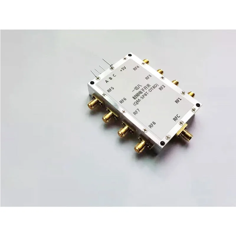 Qm-sp8t-dt8d dc-8ghz sp8t RF switch microwave switch single-pole eight-throw switch module