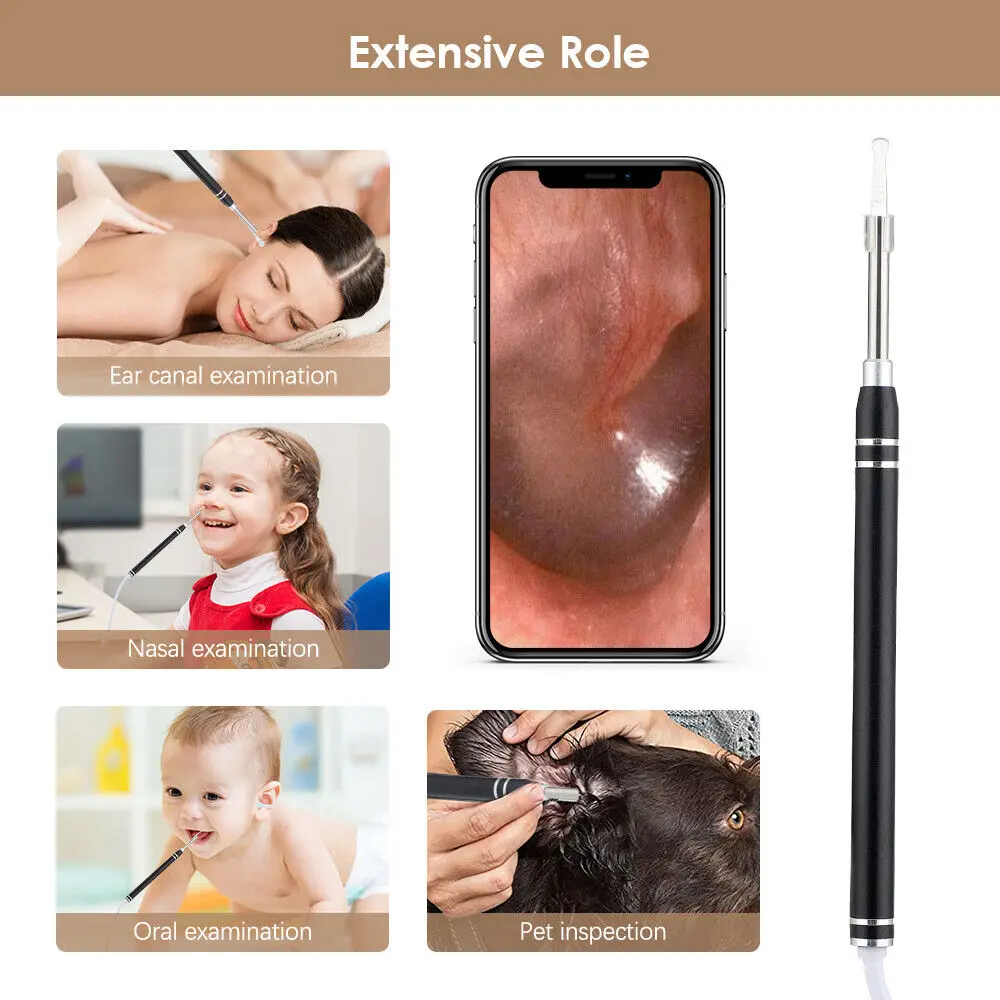 Self-service Ear Cleaning Endoscope Set Wireless Intelligent ear cleaner Earwax Remover HD Camera Ear Cleaner for the elderly