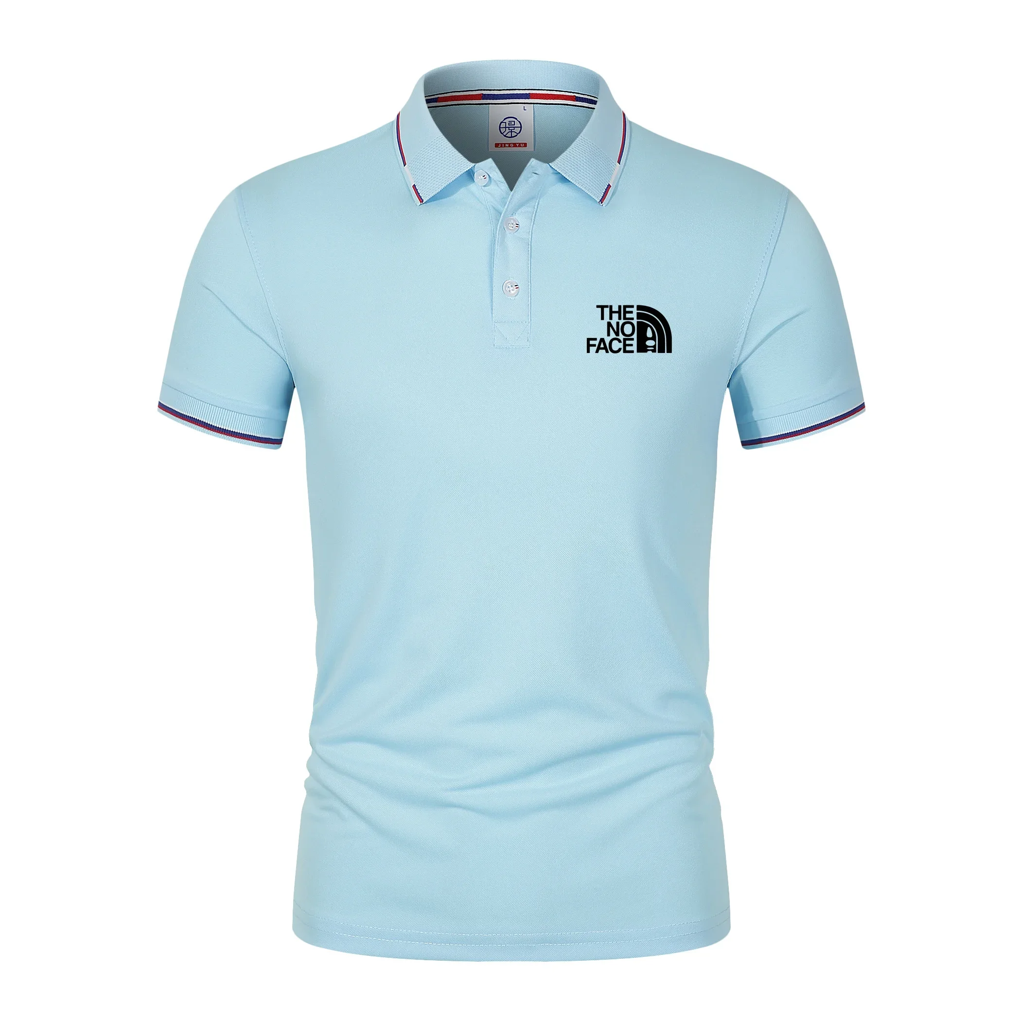 2026 Summer New Men's Short Sleeve Polo Shirt Fashion Casual Button Design Breathable Basic T Shirt
