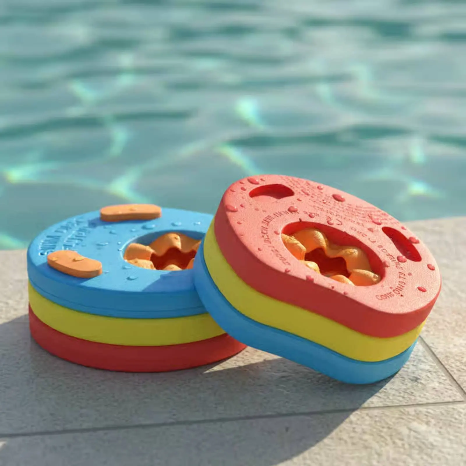 

2 Pieces Foam Arm Buoy Safe Material Non Inflatable Arm Buoy Floating Sleeves Adjustable Child Safety Gear for Boys and Girls
