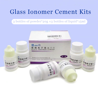 Glass Ionomer Cement Dental Materials 20g+15ml Set Fillings Permanent Restoration Compressive Strength Repair Primary
