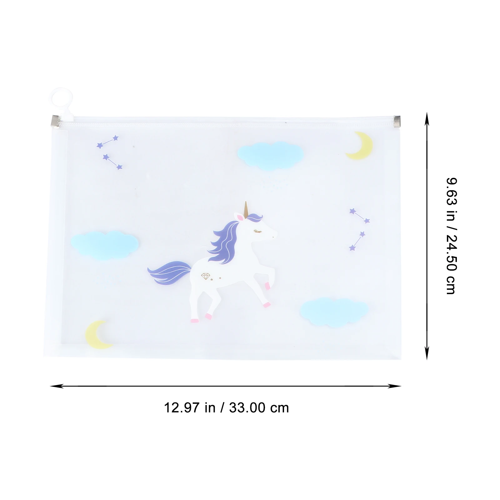 

4 Pcs Documents Pouches Stationery Bags Waterproof File Holder Transparent Zipper Storage Students Travel