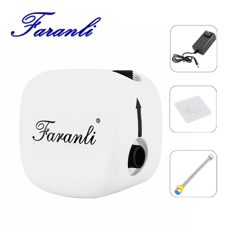 

FARANLI-2023NEW Mini Automatic Shower Booster Pump Lift Water Pressure Household Heater Boost for Home Fast IP65 White-Square