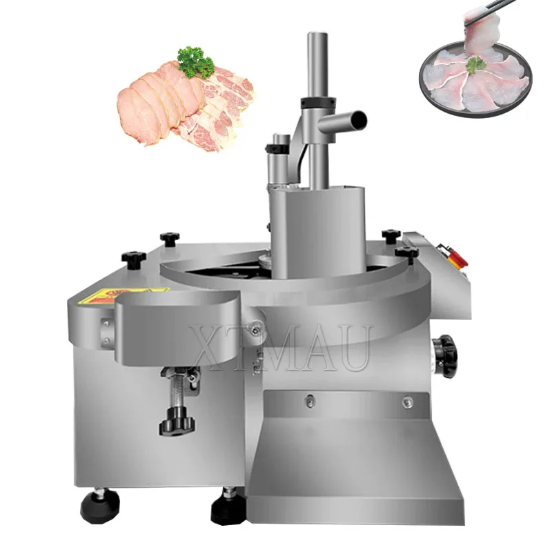 Electric Meat Slicer Hot Pot Restaurant Beef And Mutton Slicer Cutting Machine Horizontal Fresh Meat Slicer Maker For Food Shop