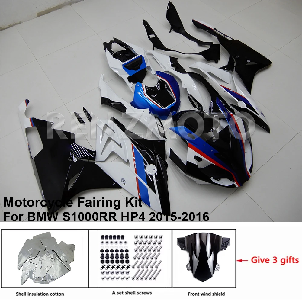 

B1015-1001b Motorcycle Fairing Set Body Kit Plastic For BMW S1000RR HP4 2015-2016 Accessories ABS Injection Bodywork