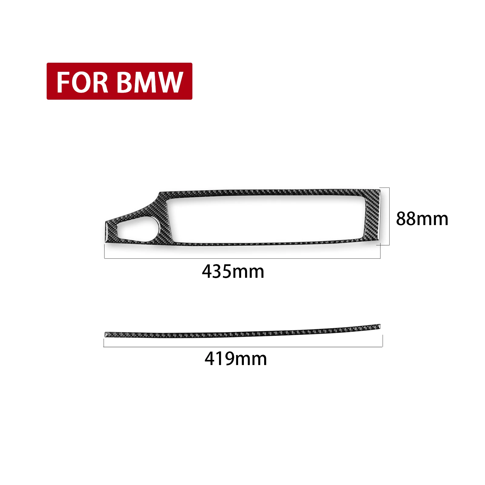 For BMW X3 F25 2011-2017 Center Instrument Air Conditioner Outlet Panel Cover Trim Real Carbon Fiber Car Interior Accessories