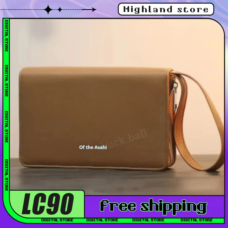 Choyong Lc90 Bluetooth All-Band Fm Radio Leather Handbag Portable Protective Case Custom Brown Leather Storage Bag Waterproof