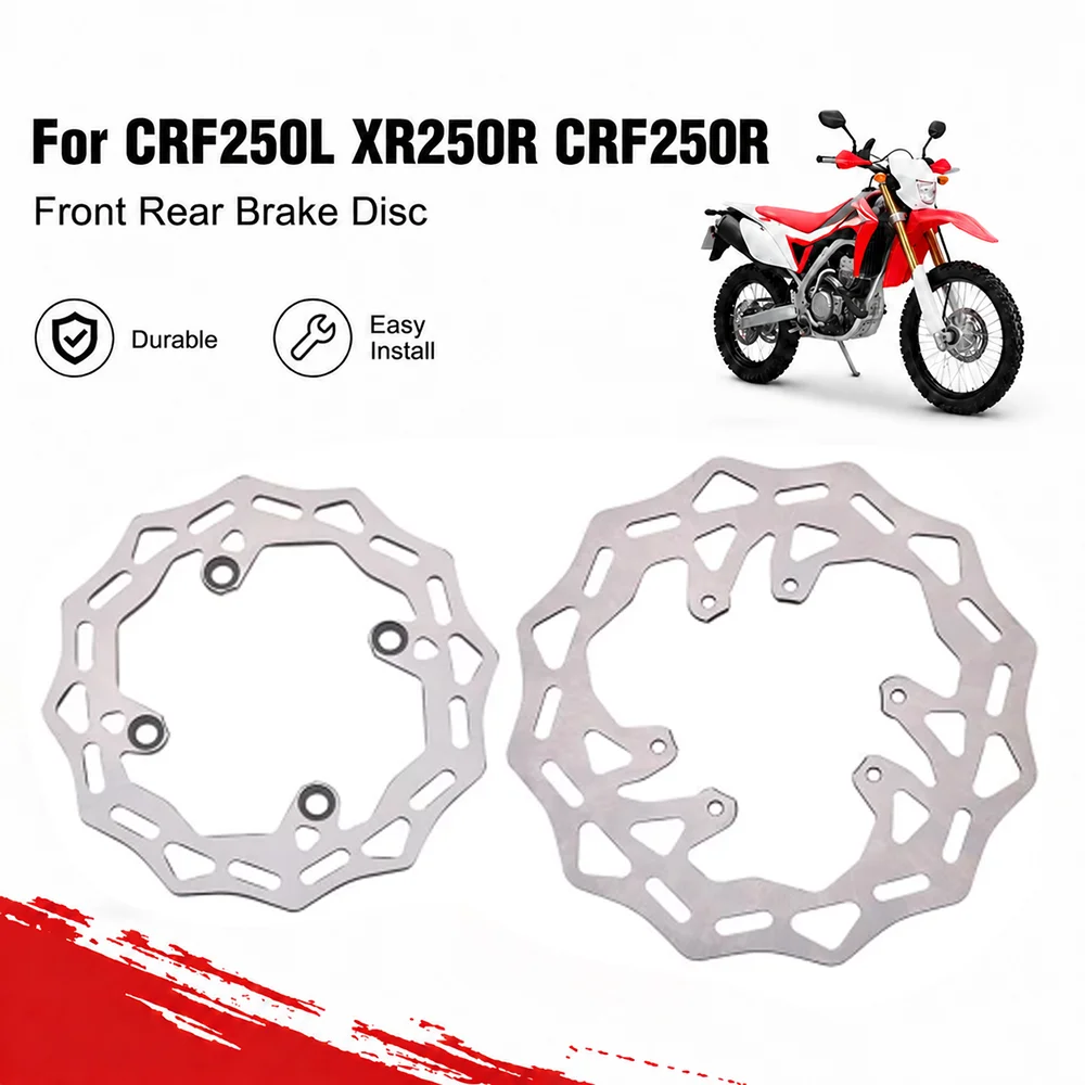 Motorrad Vorder- und Hinterrad-Bremsscheiben für Elektro-Dirt-Bikes, Passend für Honda CRF250L 2013-2019, Motocross-Teile