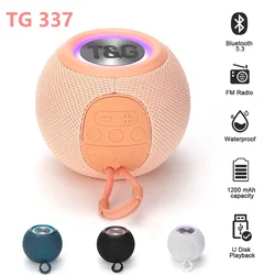 Bluetooth Speaker Portable TWS Wireless Bass Loudspeaker LED Outdoor Fun Camping Riding Music Player Support BT AUX FM TF