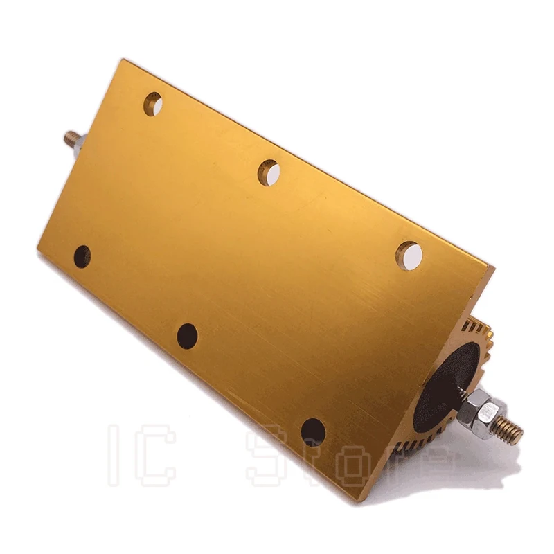 RXG24 100W High Power Metal Aluminum Shell Case Wirewound Resistor Discharge Current Limiting 0.1 0.5 1 2 3 4 5 6 7 8 10 12 Ohm