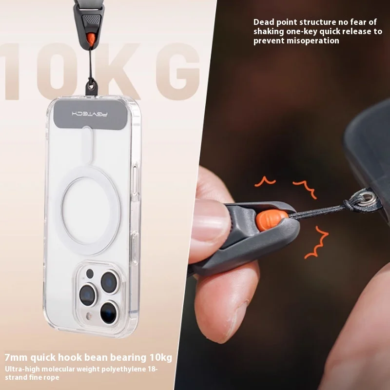 حزام التصوير الفوتوغرافي الجديد PGYTECH LinkGo سريع الإصدار منسوج يدويًا للهاتف المحمول حزام مضاد للسرقة مع حبل معلق عبر الجسم #4